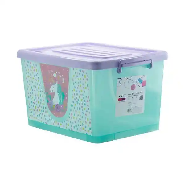 Krea Caja Plastica Con Ruedas Kids Girl Oi18