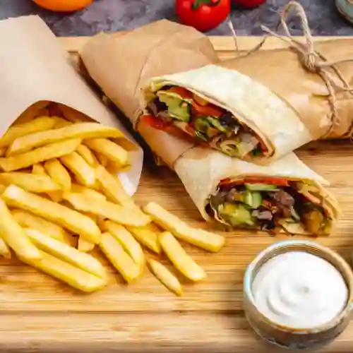 Shawarma de Falafel en Combo