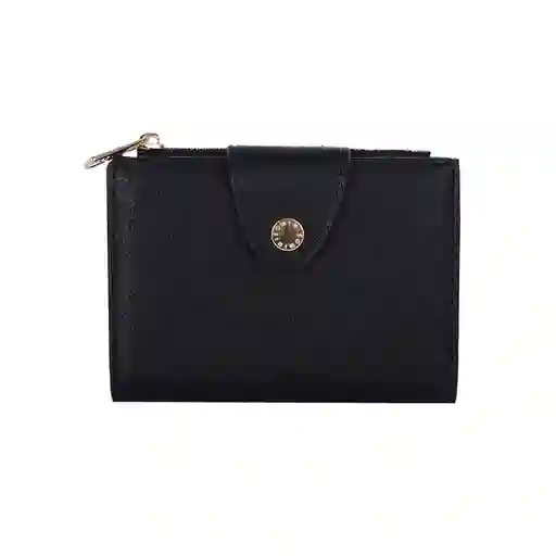 Monedero Textura Granulada Negro Miniso