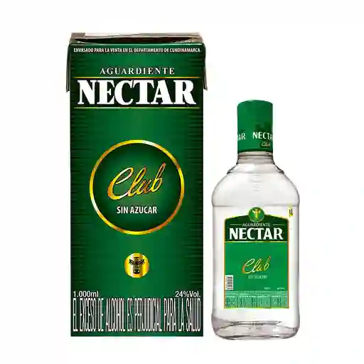 Aguardiente Nectar Verde Litro + Aguardiente Nectar Verde 375
