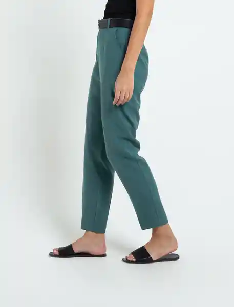 Pantalón Theak Mujer Verde Anade Oscuro Talla 10 531F313 Naf Naf