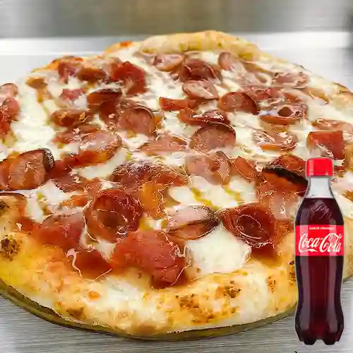 Combo Pizza Carnivora Porción +Cocacola Orig 400ml
