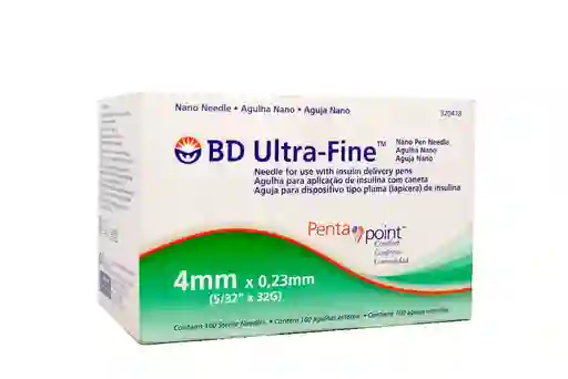 Bd Ultra-Fine Aguja Nano para Insulina