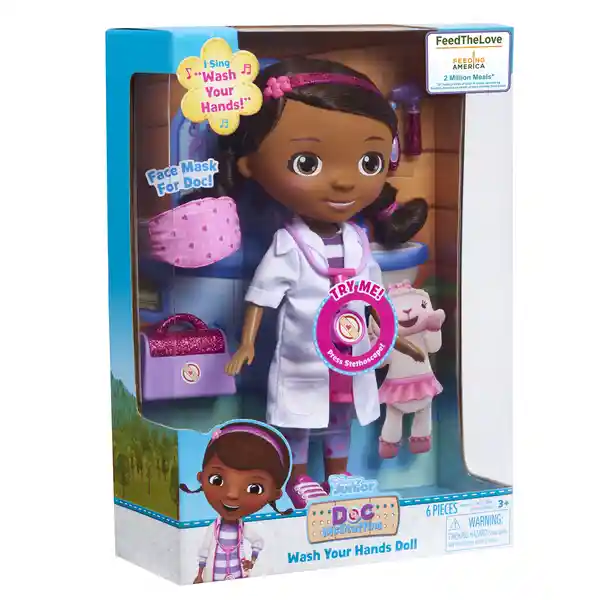 Disney Muñeca Doc Mcstuffins Doctora Con Máscara y Accesorios