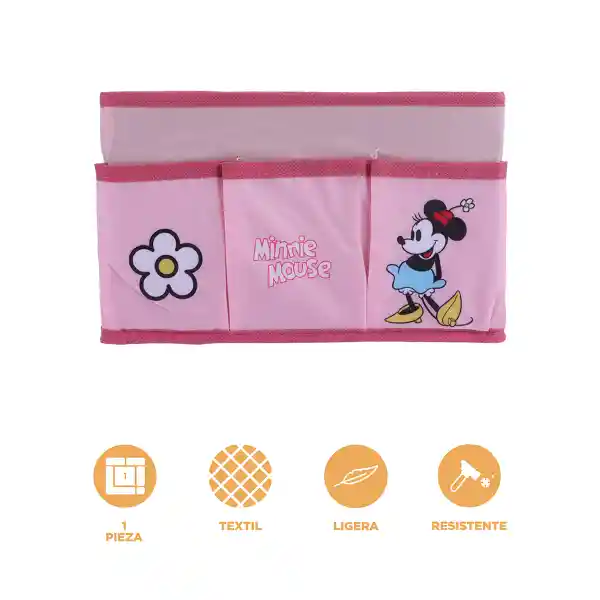 Organizador de Tela Para Almacenamiento Mouse Minnie Rosa Miniso