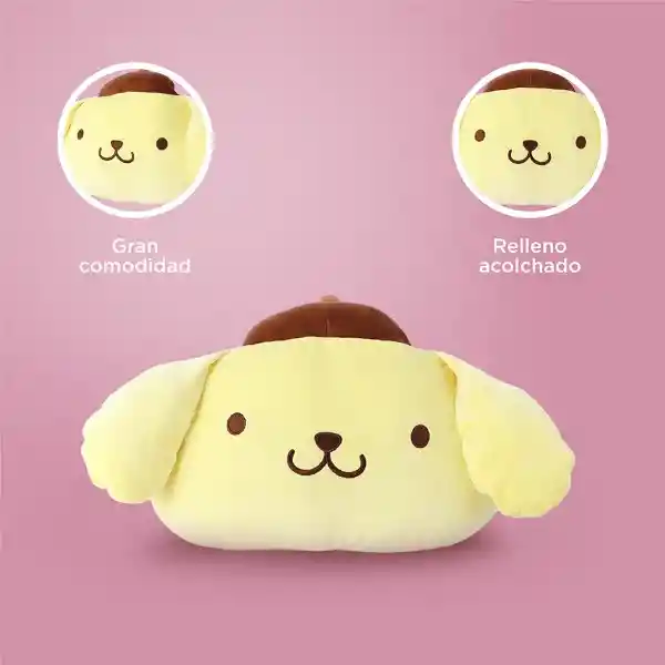 Cojín Con Forma de Cabeza Pompompurin Serie Sanrio Miniso