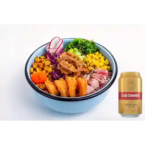 Combo Arma Tu Bowl + Club col. Dorada Lta 330ml