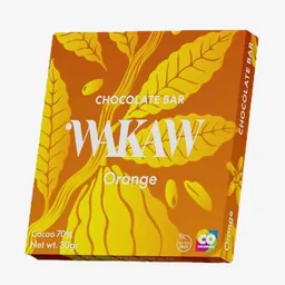 Wakaw Chocolate al 70% Con Naranja