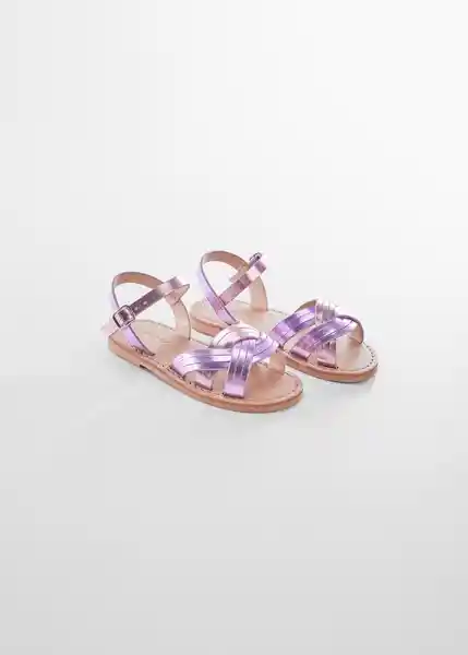 Sandalias Amberb Malva Talla 21 Niñas Mango