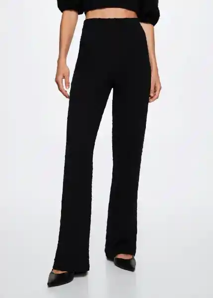 Pantalón Mar-W Negro Talla S Mujer Mango