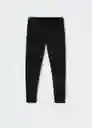 Pantalón Zipp Negro Talla 13 Niños Mango