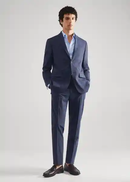 Pantalón Brasilia Índigo Talla 36 Hombre Mango