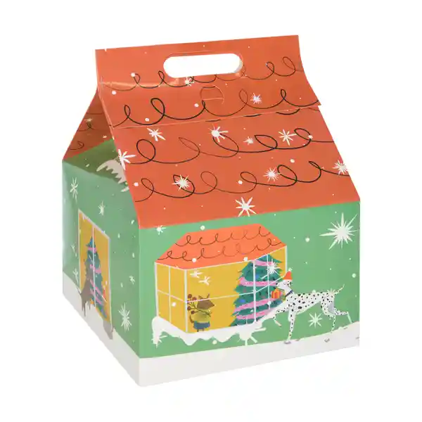 Set Caja Casa Navidadeña Diseño 0001 Casaideas