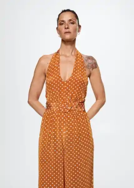 Mono Galla Marron Talla S Mujer Mango