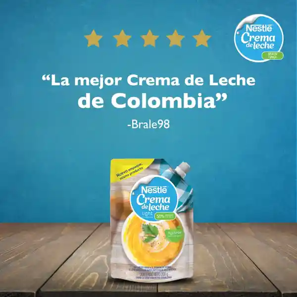 Crema de Leche NESTLÉ baja en grasa x 200g