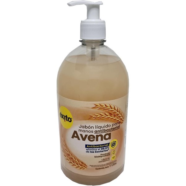 Jabon Liquido Avena Antibacter Éxito Marca Propia 1000 ml