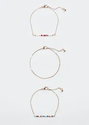 Pack Pulsera Marrones Oro Talla 99 Teen Niñas Mango