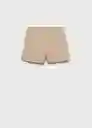 Short Andy Arena Talla 34 Mujer Mango