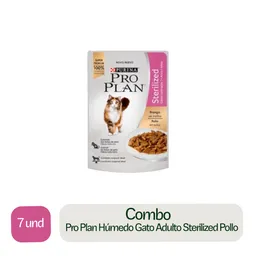 7 x Pro Plan Alimento Para Gato Adulto Sterilized Pollo