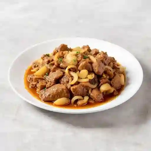 Encebollado de hígado