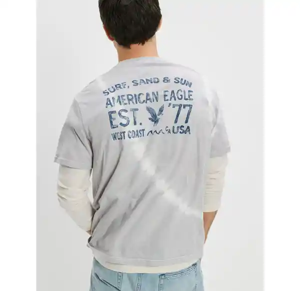 Camiseta Hombre Color Gris T. X-SMALL American Eagle