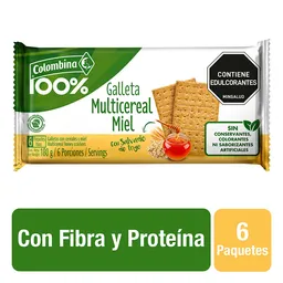 Colombina 100% Galleta Multicereal Miel