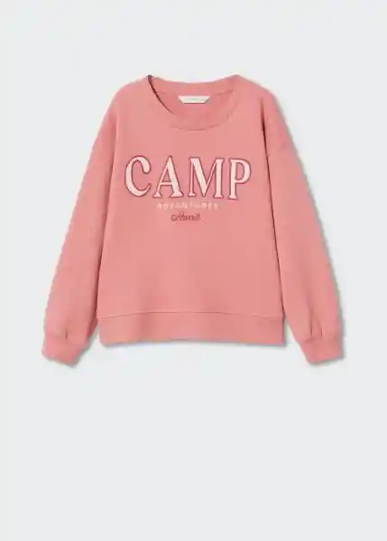 Sudadera Camp Rosa Talla 10 Niñas Mango