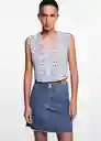 Falda Row Tejano Medio Talla 20 Niñas Mango