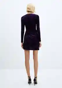 Vestido Xmartita Morado Talla L Mujer Mango