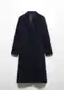 Abrigo Power Azul Noche Talla L Mujer Mango