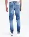 Jean Slim Fit - Famous Azul Francés Medio 34/32 Chevignon