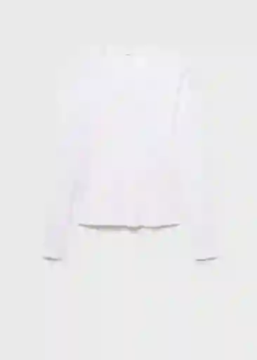 Camiseta Eni Blanco Talla XS Mujer Mango
