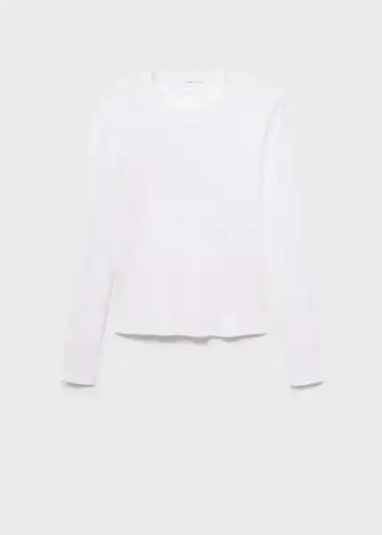 Camiseta Eni Blanco Talla XS Mujer Mango
