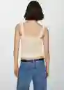 Top Cuadri Crudo Talla S Mujer Mango