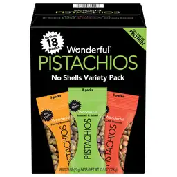Wonderful Pack Pistacho Sin Cáscara de Sabores Variados