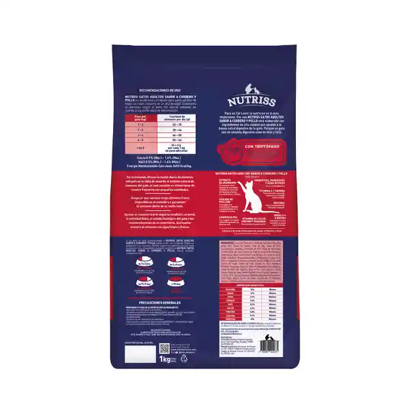 Nutriss Adultos Corder Pollo K Nutriss