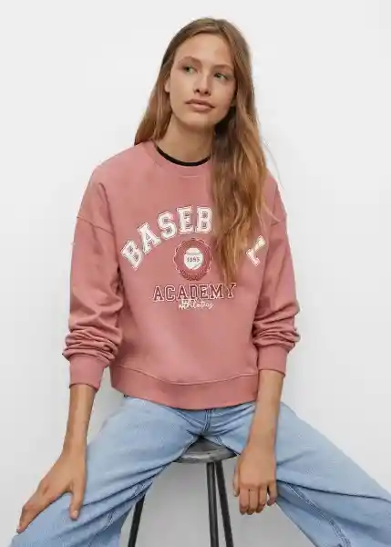 Sudadera Baseball Rosa Pastel Talla 19 Teen Niñas Mango