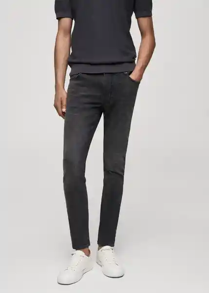 Jean Jude Tejano Gris Oscuro Talla 36 Hombre Mango