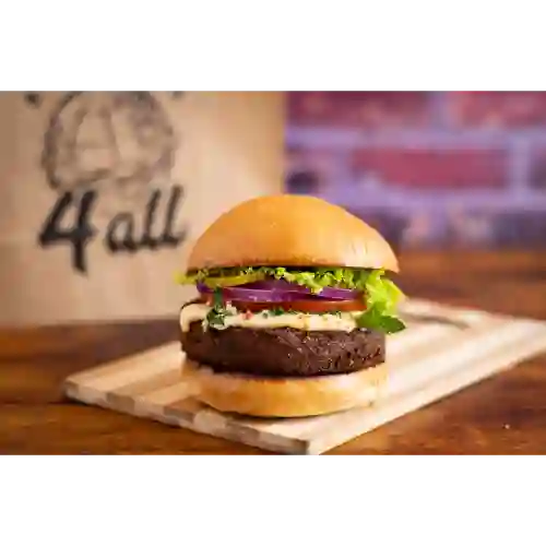 Veggie Burger: Falafel + Tahine &Tabule
