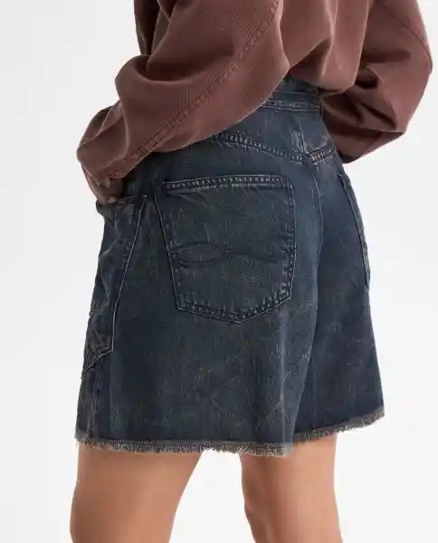 Bermuda Short Mujer Azul Talla 8 359G000_AZU174429 Americanino