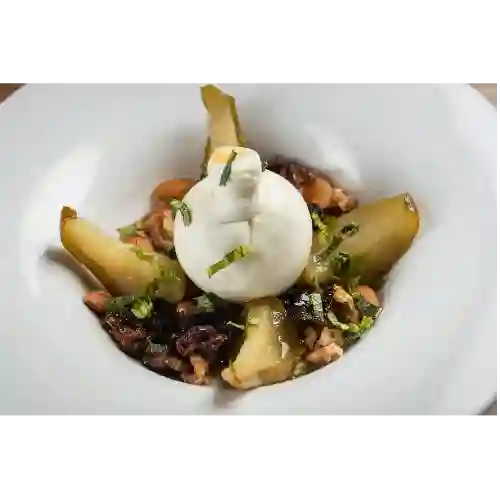 Burrata y Pera