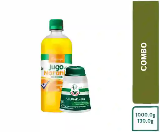 Combo Jugo de Naranja + Salero Sal Alta