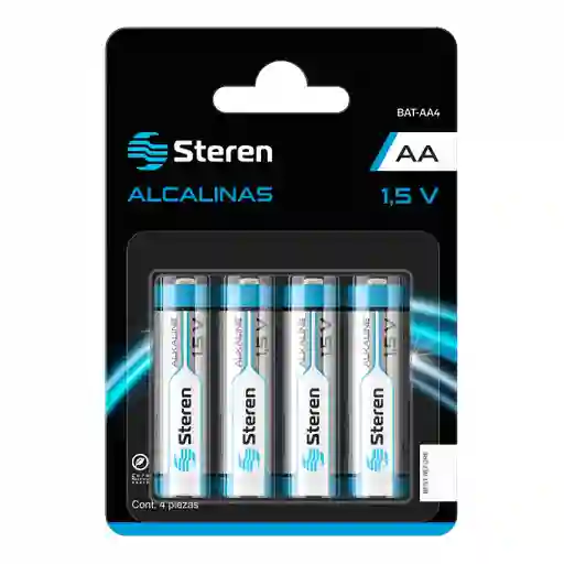 Steren Pilas Alcalinas Tipo AA 1.5V