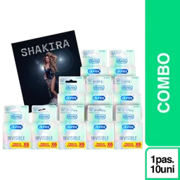 Combo Durex Condón Invisible + Shakira Bogotá Vip Occidental