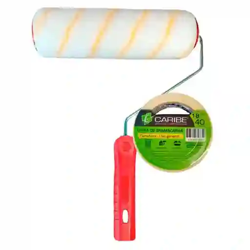Caribe Kit Rodillo Antigota + Cinta Enmascarar
