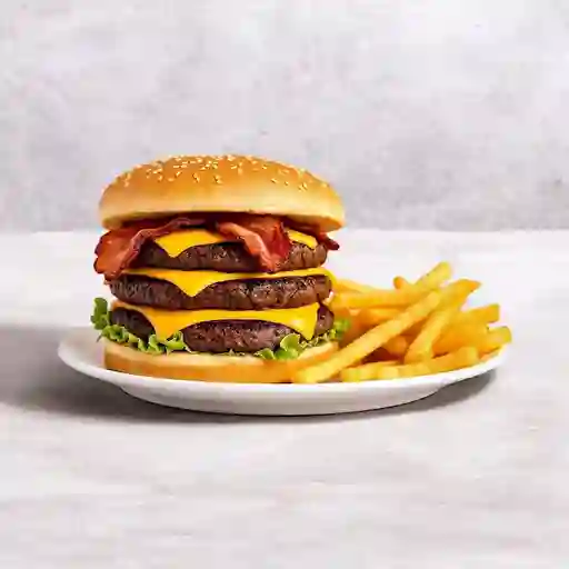 Combo 3 Hamburguesa Doble Carne