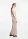 Vestido Cannes Beige Talla 20 Niñas Mango