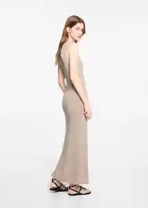 Vestido Cannes Beige Talla 20 Niñas Mango