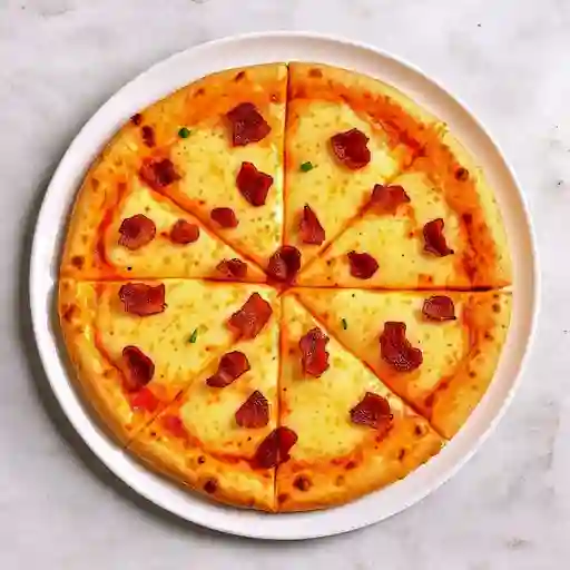 Pizza Queso fundido y tocineta