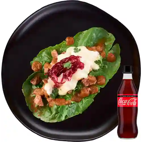 Combo Taco de Carne Hoja Lechuga +Cocacola S/az 350ml